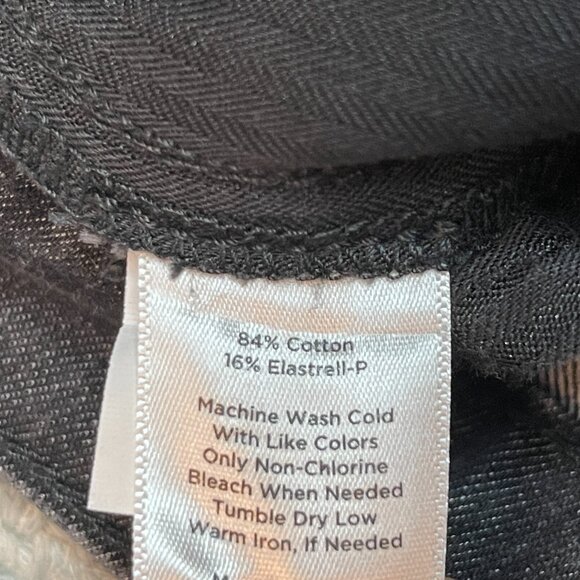 Talbots Women Classic Mid Rise Dark Gray Bootcut Stretch Denim Jean Trouser 10P - Picture 13 of 13